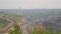 Thompson Open Pit T3 headframe in the distance - Photo Credit - Heritage Committee, 2017