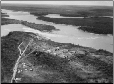 Grand Rapids on the Upper Nelson River during Construction of Kelsey - 1957
